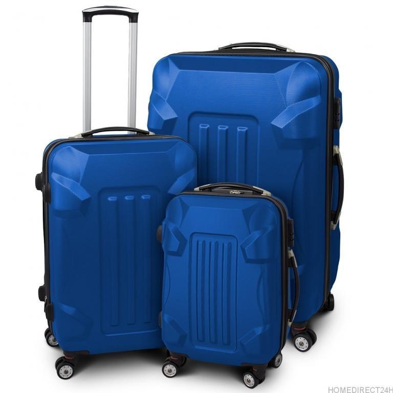 Zestaw Walizek Podróżnych ABS MOVEMANIA Naru 76 x 51 x 31 cm - Niebieski